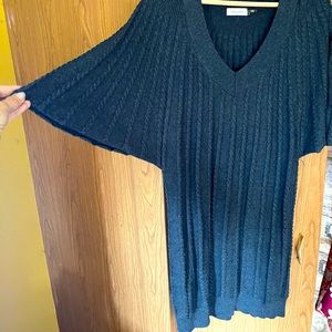 COPY - Calvin Klein gray sweater tunic bat wing dress L